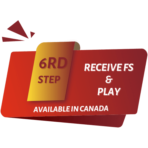 receive free spins and play