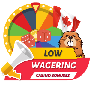 low wagering casino bonus offers