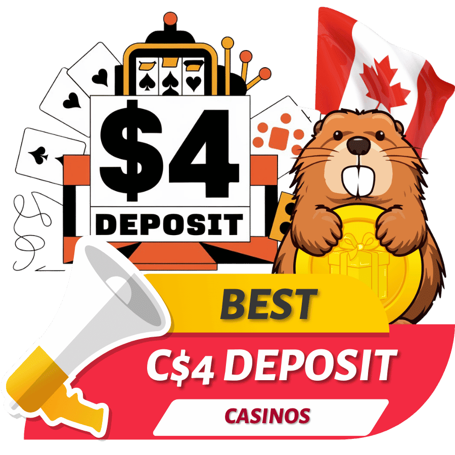 best 4 dollar deposit casino bonuses in canada