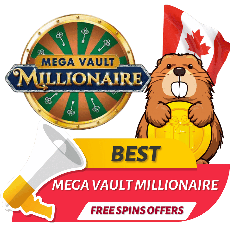 best mega vault millionaire free spins casinos in canada