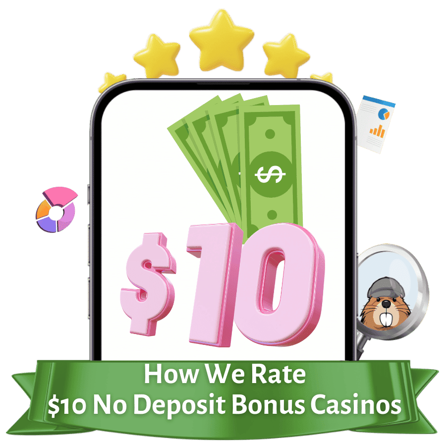 how we rate 10 dollar no deposit bonus casinos