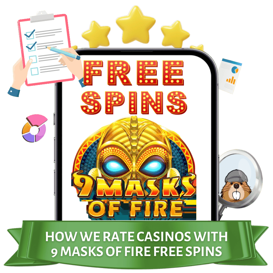 how we rate 9 masks of fire casino sites in canada