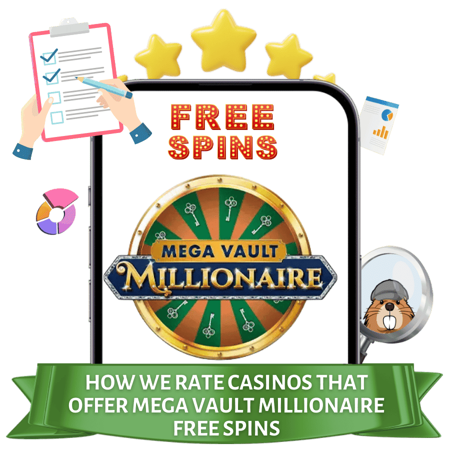how we rate casinos that offer mega vault millionaire free spins