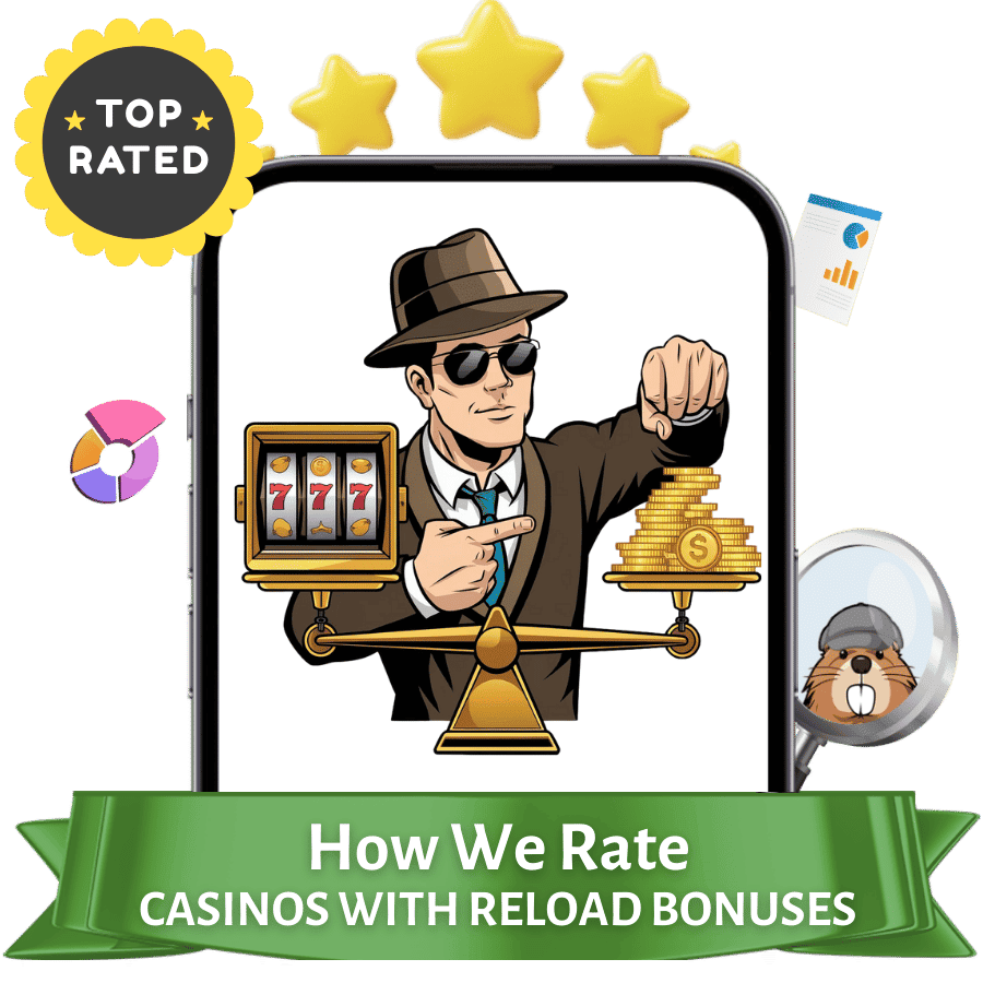 how we review casinos offering reload bonuses