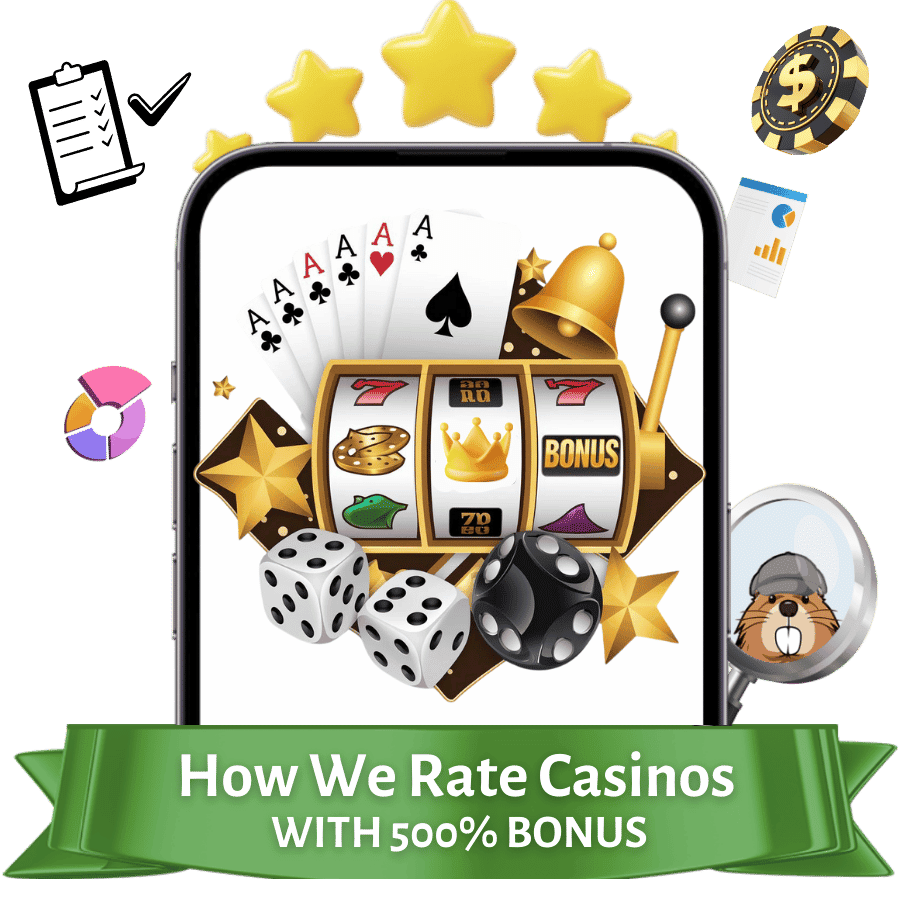 criterias to rate casinos with 500 bonus offers