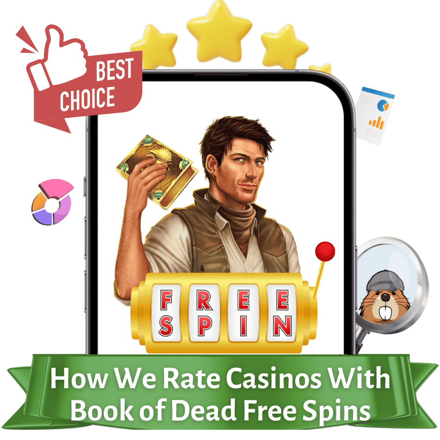 how we review casinos with no deposit free spins on book of dead canada