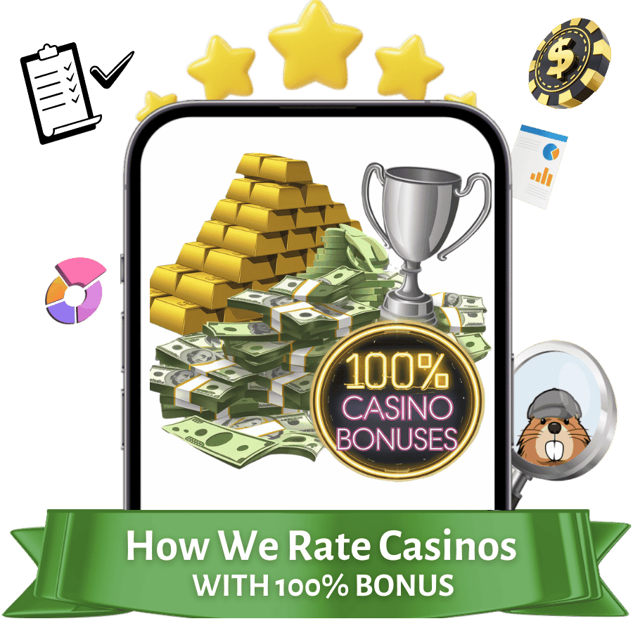 key criterias for evaluating 100% bonus casinos
