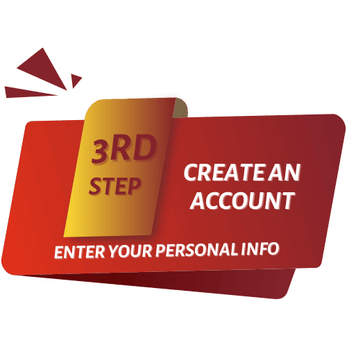 create an account to receive a casino bonus