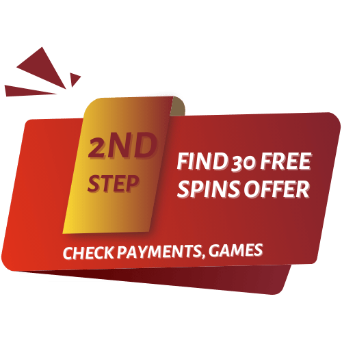search for 30 free spins offer