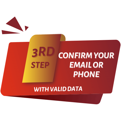 confirm your email or phone
