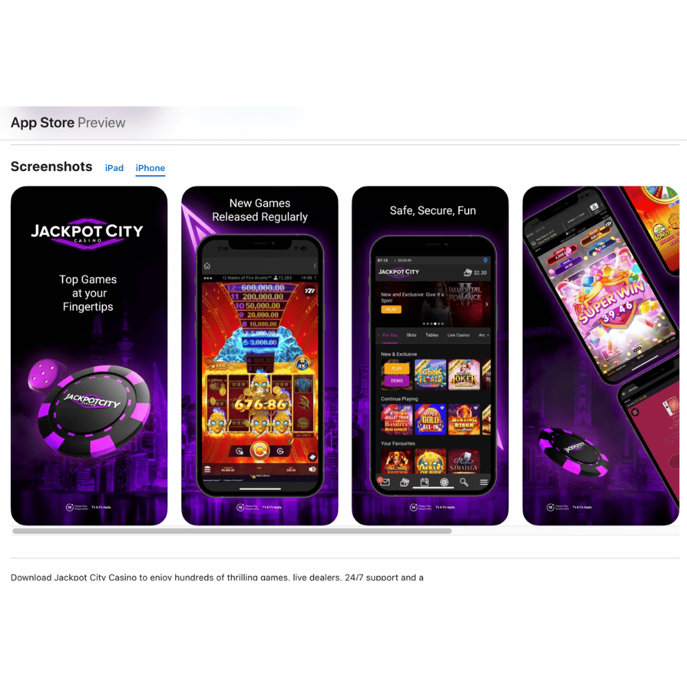 jackpotcity casino app